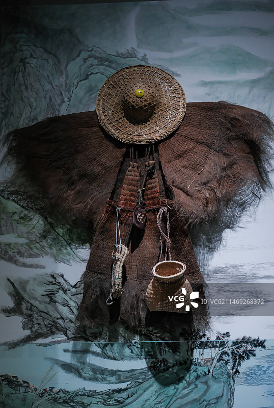 古羌族蓑衣图片素材