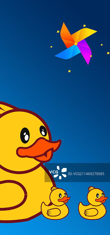 儿童节新媒体手机海报背景图片素材