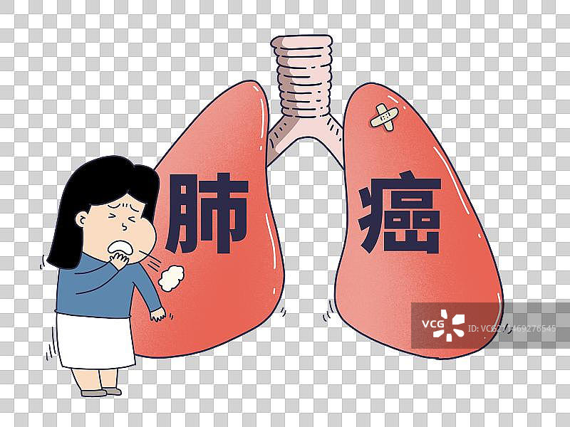 元素：肺癌的女性图片素材