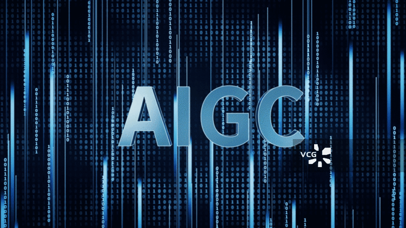 AIGC与数字科技背景3D渲染图片素材