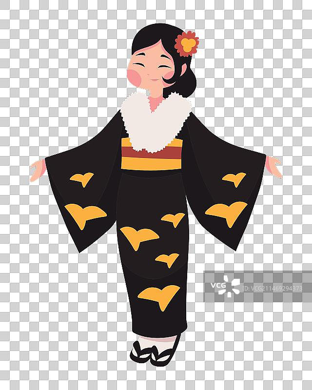 日本女孩成人礼图片素材