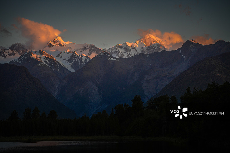 南阿尔卑斯山脉图片素材