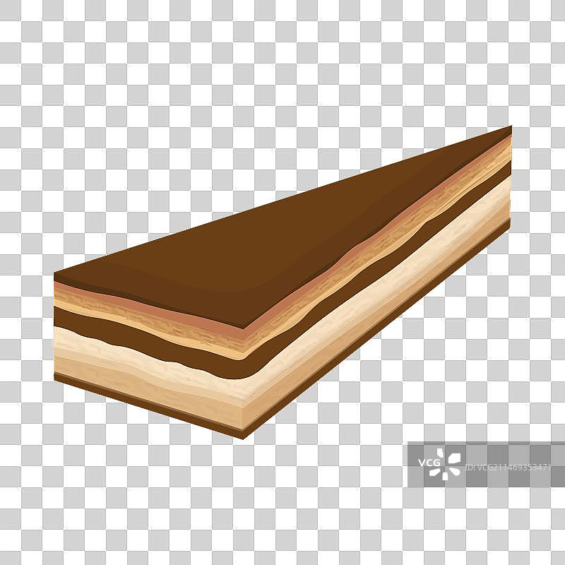 复古歌剧蛋糕切片图片素材