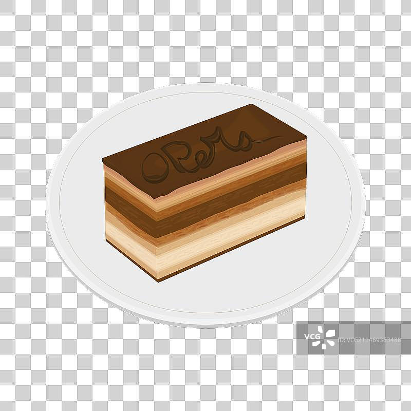 可食用歌剧蛋糕图片素材