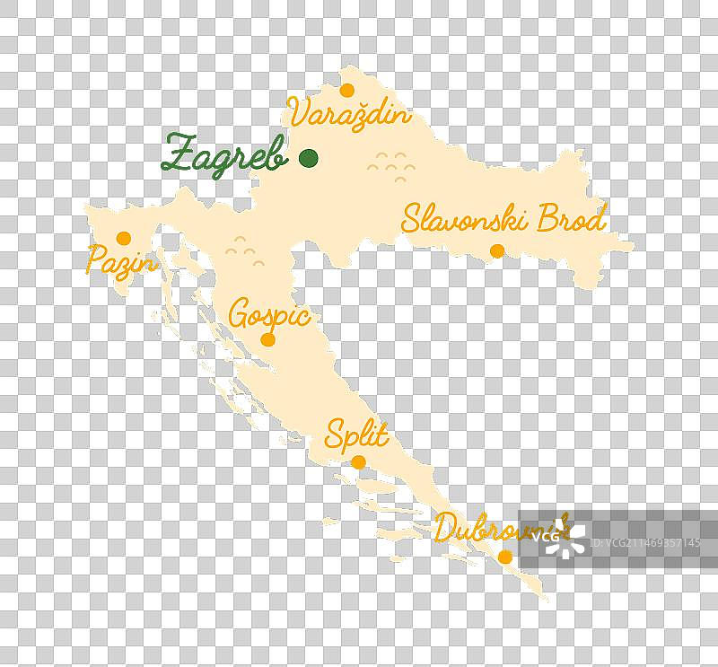 克罗地亚概念元素图片素材