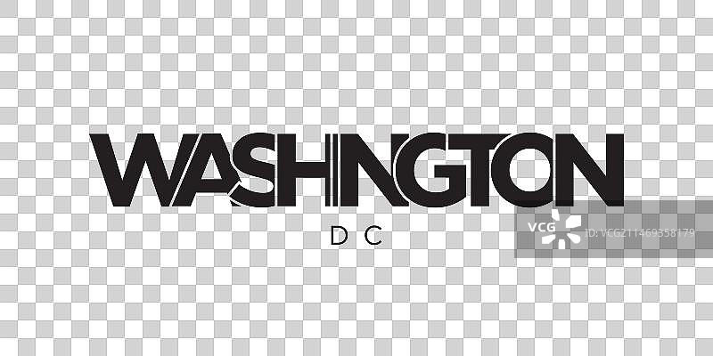 美国华盛顿特区排版标语设计图片素材