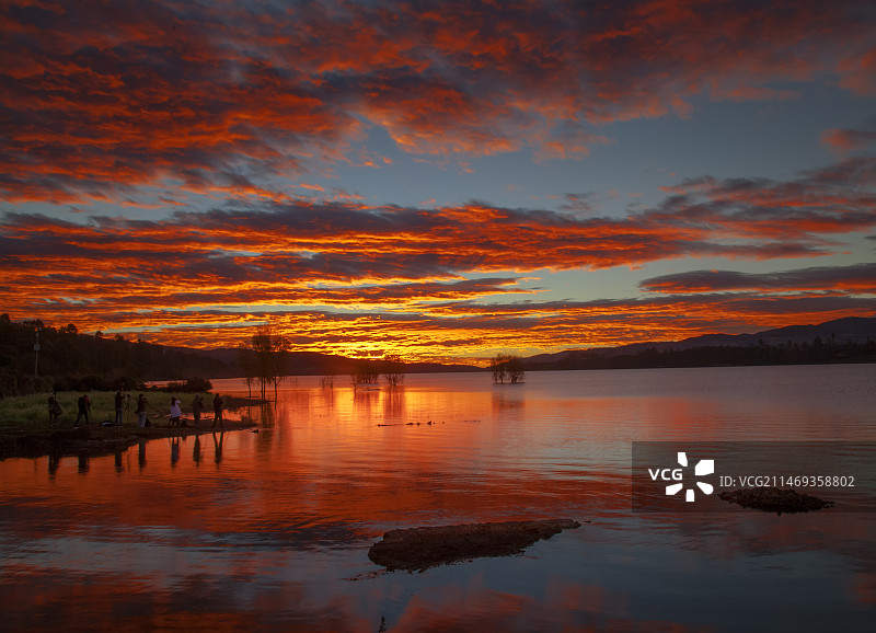 云南会泽念湖国际重要湿地图片素材