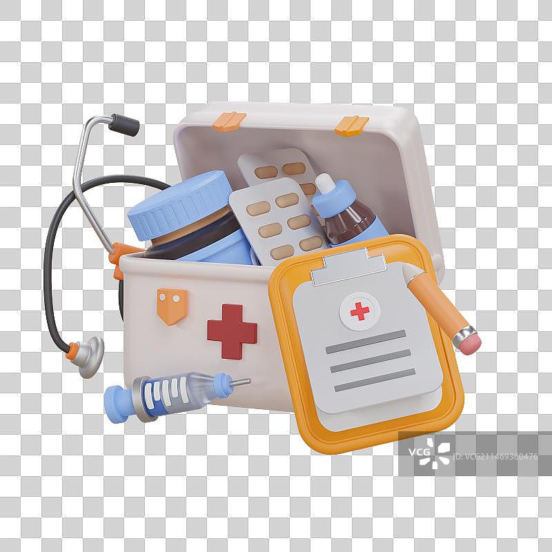 医疗健康保健医院护理医学3d场景元素图片素材