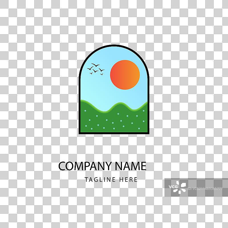 创意旅行社logo设计模板图片素材