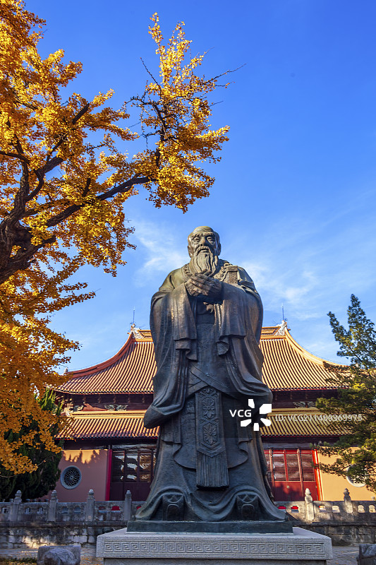 苏州文庙孔子像图片素材
