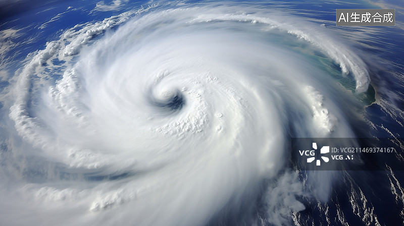 【AI数字艺术】飓风台风热带风暴图片素材