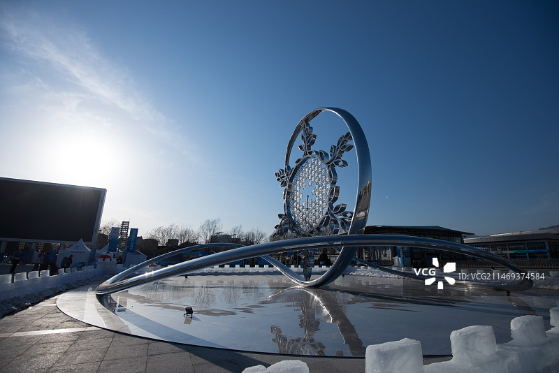 北京2022年冬奥会和冬残奥会文化广场图片素材