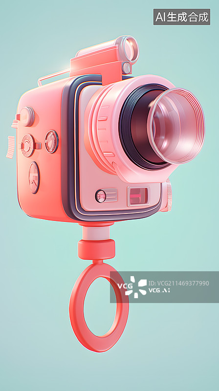 【AI数字艺术】复古摄影机图片素材