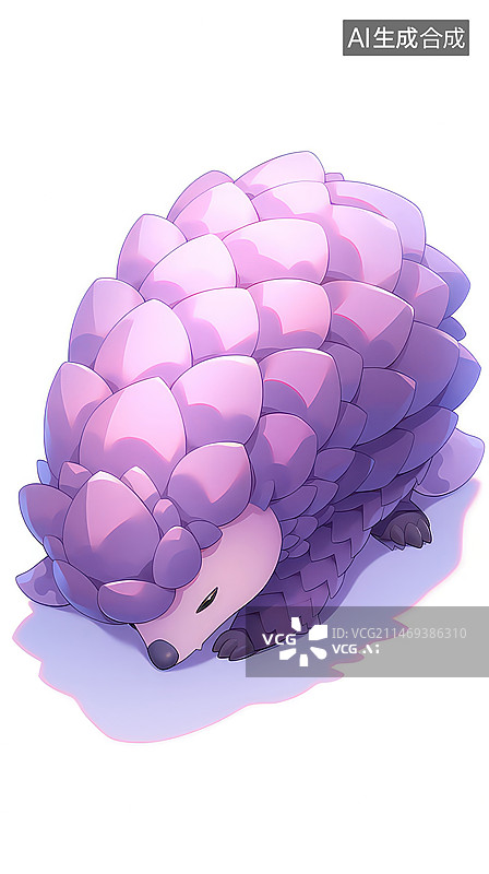 【AI数字艺术】穿山甲可爱形象图片素材