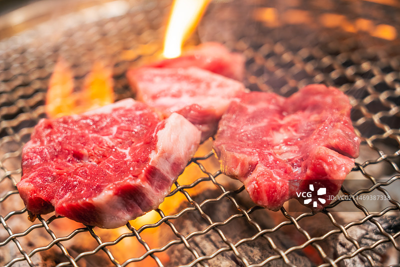 炭火烤牛肉韩国料理图片素材