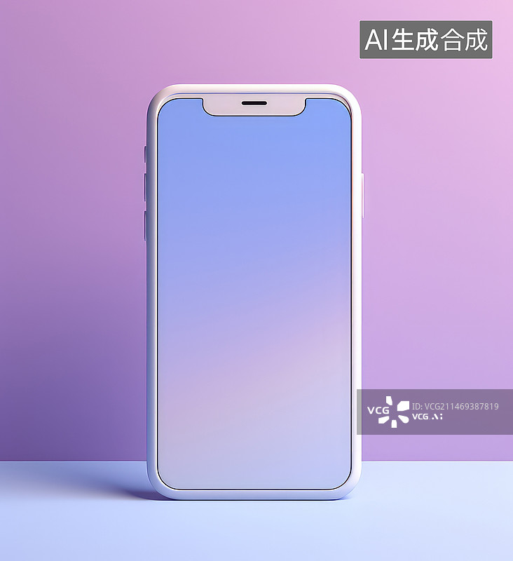 【AI数字艺术】带有白板的手机形象图片素材