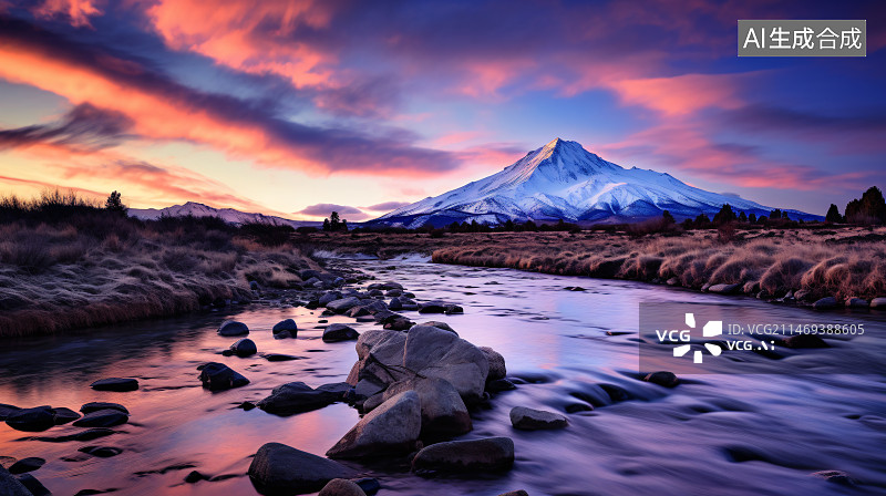 【AI数字艺术】唯美雪景图片素材