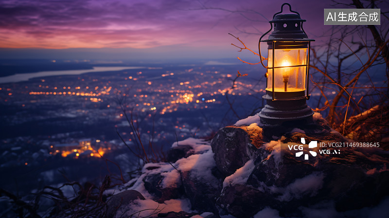 【AI数字艺术】唯美雪景图片素材