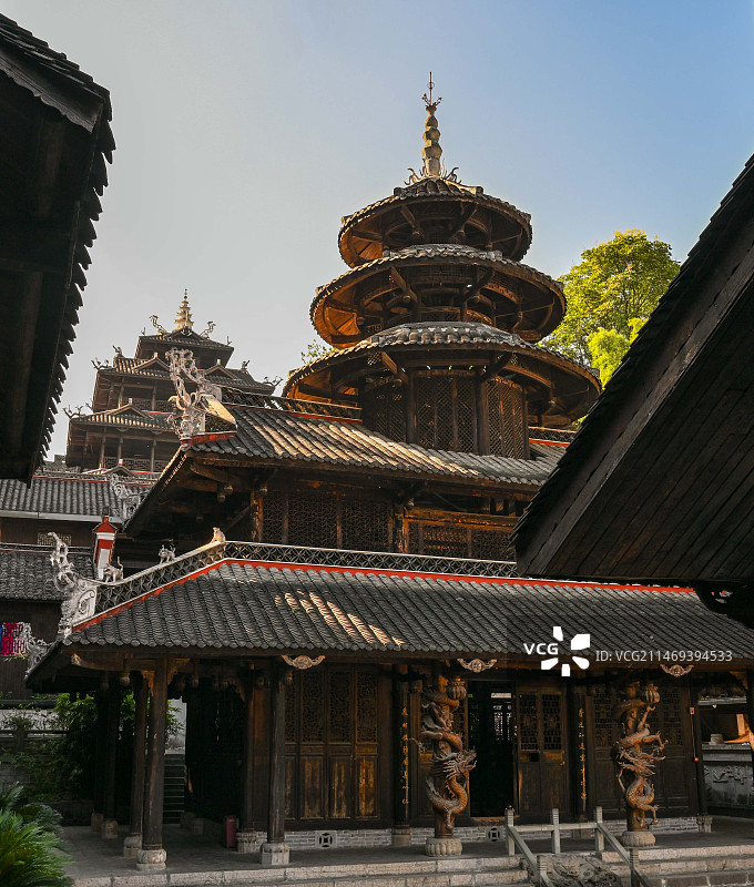 世界文化遗产国家4A级景区湖北恩施土司城风光图片素材