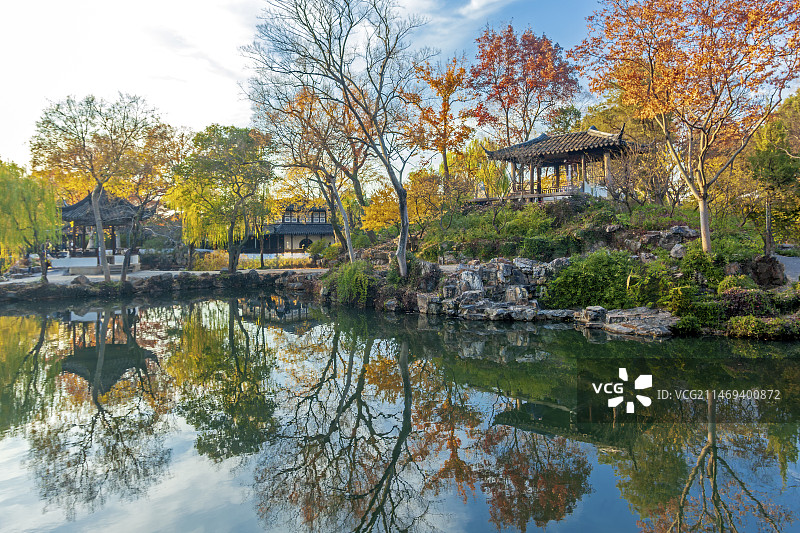 拙政园雪香云蔚亭图片素材