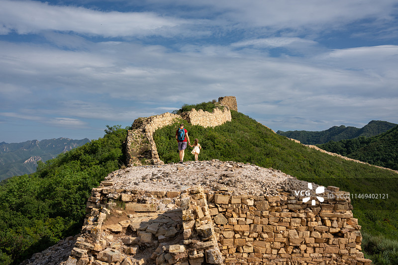 样边长城图片素材