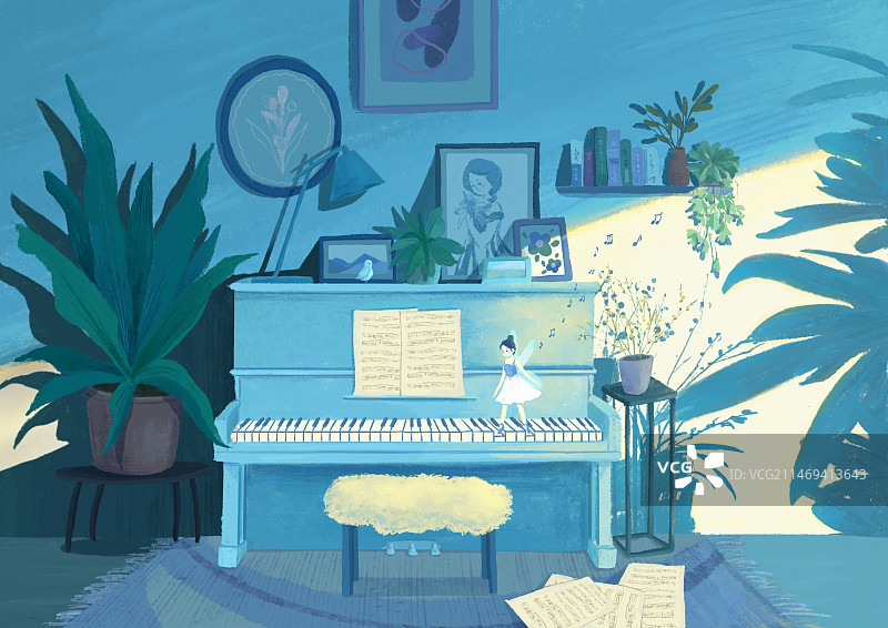 清晨破晓的乐章图片素材