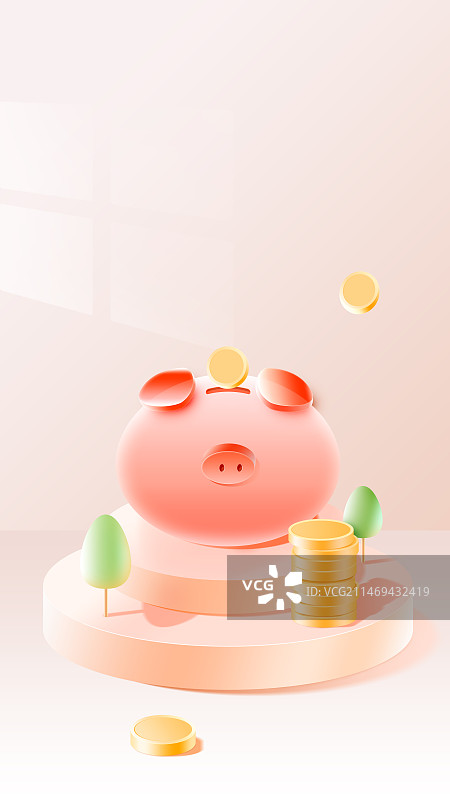 存钱罐小猪图片素材