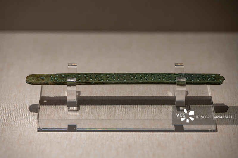 菱形纹铜尺-东汉-1997年商承祚家族捐赠图片素材