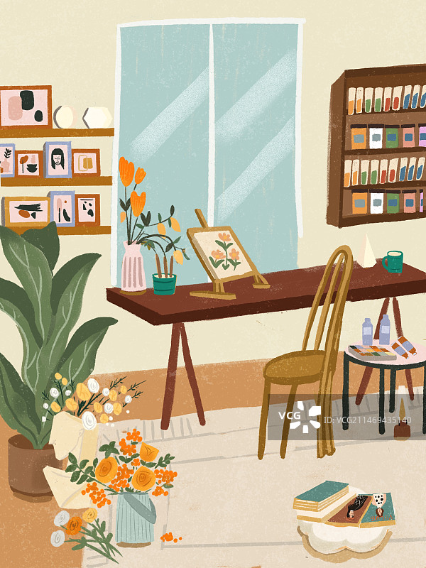 工作室一角图片素材