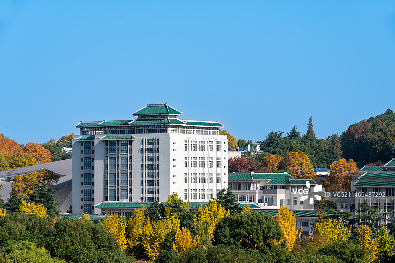 武汉大学图书馆外立面图片素材
