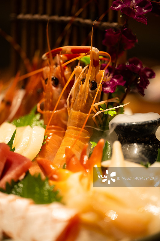 刺身拼盘特写图片素材