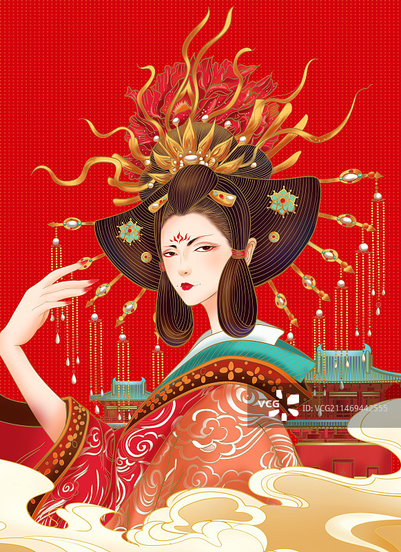 国潮大唐盛世图片素材