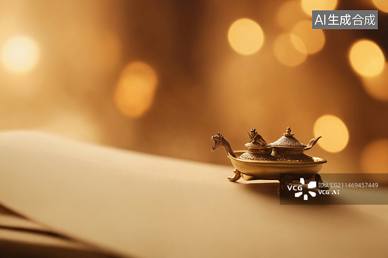 【AI数字艺术】精致国风物件微距摄影小品图片素材