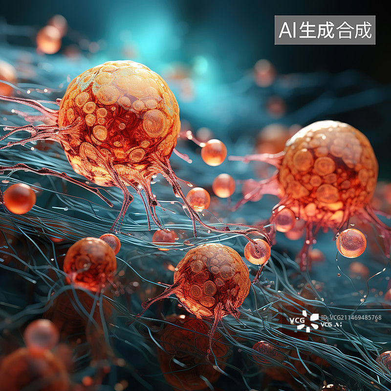 【AI数字艺术】写实：细胞图片素材