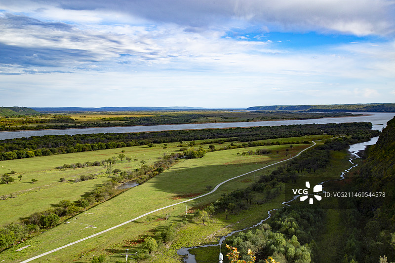 黑龙江呼玛县画山图片素材