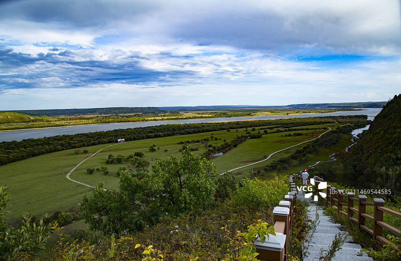 黑龙江呼玛县画山图片素材