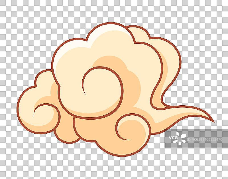 卡通矢量祥云插画图片素材