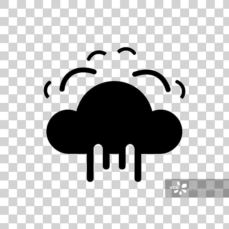 暴风雨天气图标图片素材