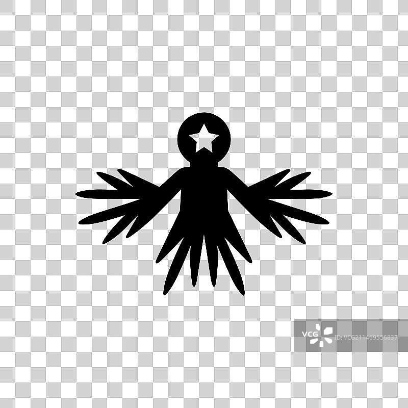 雪天使图标 - 简约图片素材