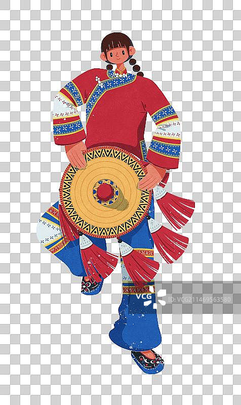 毛南族服饰女性图片素材