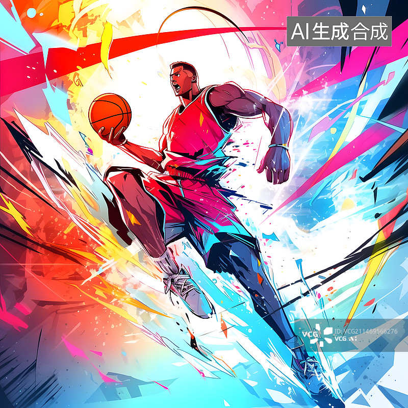 【AI数字艺术】篮球 运动图片素材