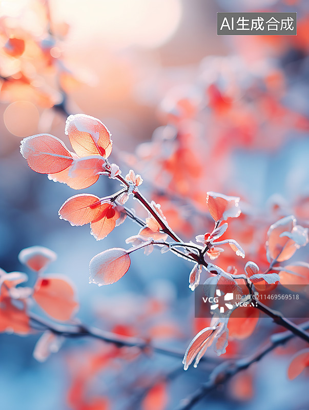 【AI数字艺术】秋天霜降节气图片素材