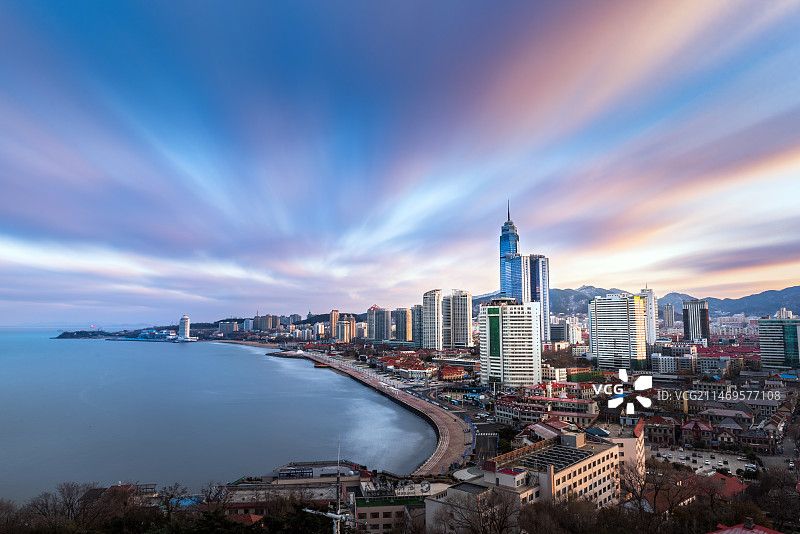 烟台城市风光图片素材
