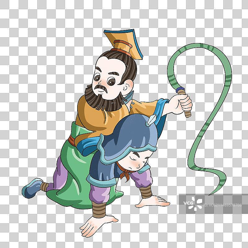 皇帝与侍卫图片素材