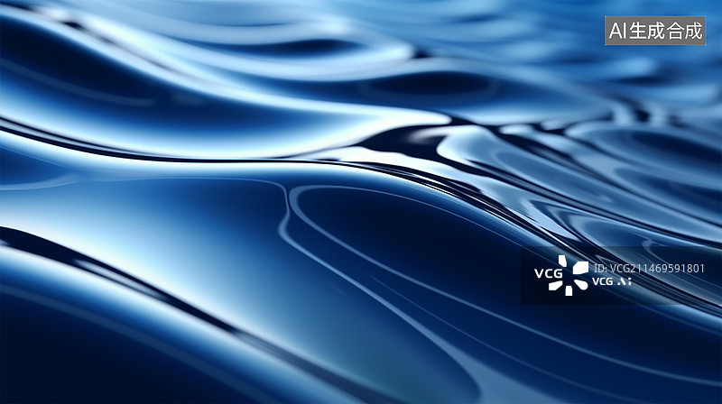 【AI数字艺术】水面波浪海浪背景图片素材