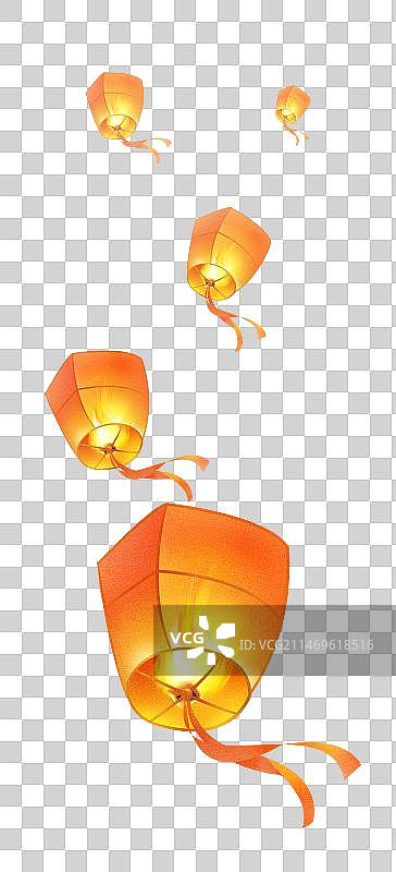 孔明灯 元素图片素材