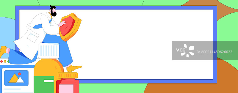 医疗人物抗疫扁平矢量概念运营手绘插画图片素材