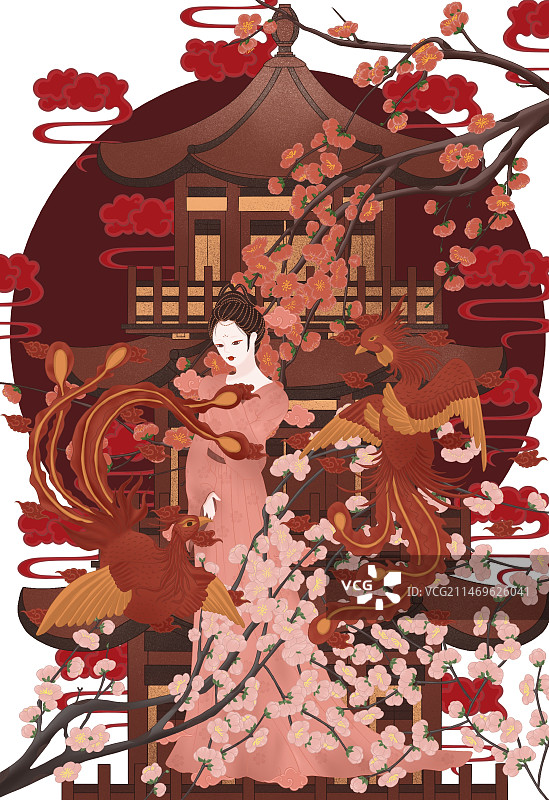 梅花花神图片素材