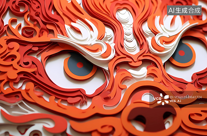 【AI数字艺术】剪纸艺术图片素材