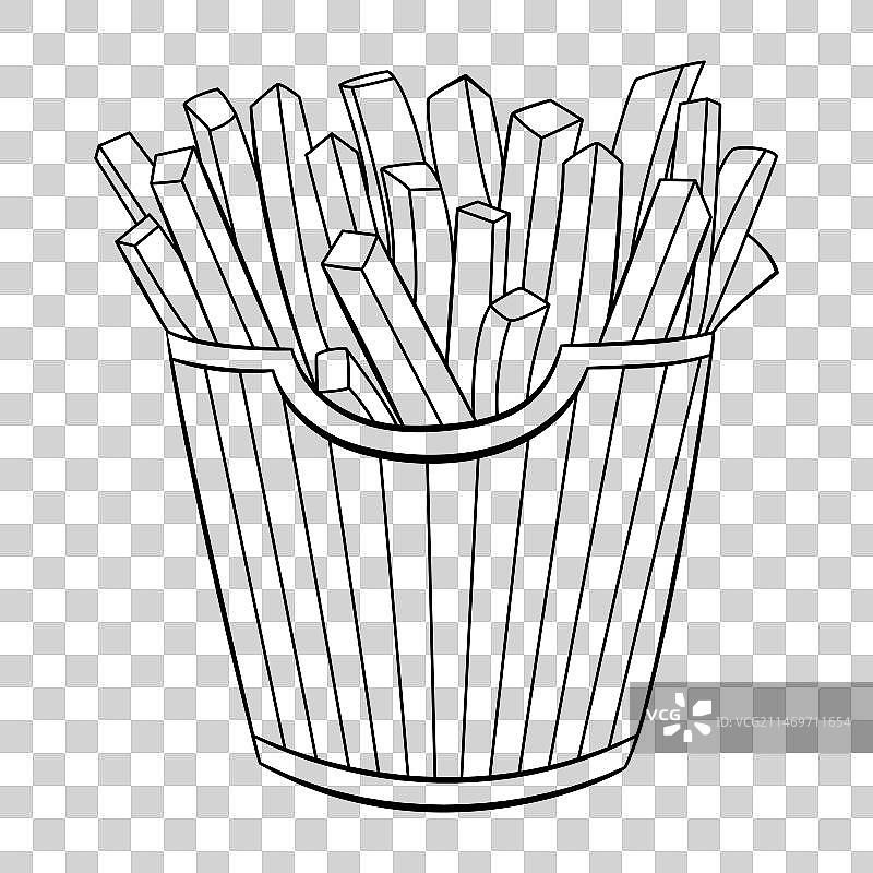 卡通合成器涂色页图片素材